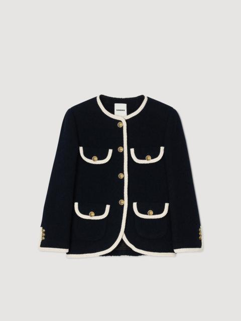 Sandro LONG TWEED JACKET