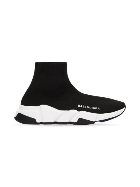 Men's Speed Recycled Knit Sneaker in Black/white