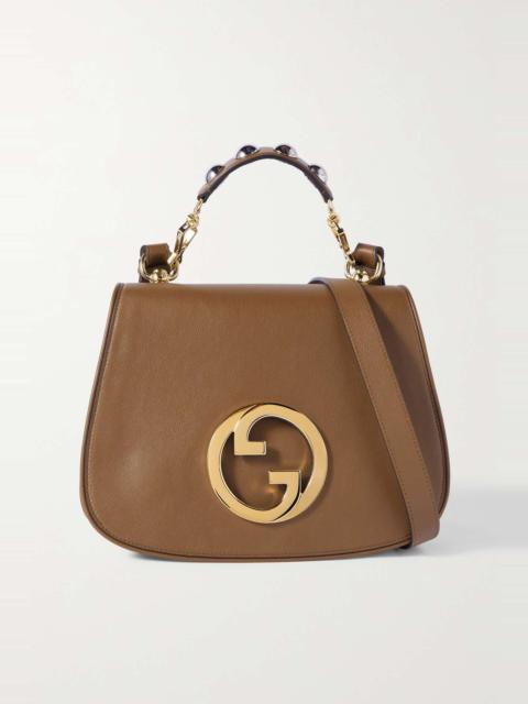 GUCCI Blondie embellished leather shoulder bag