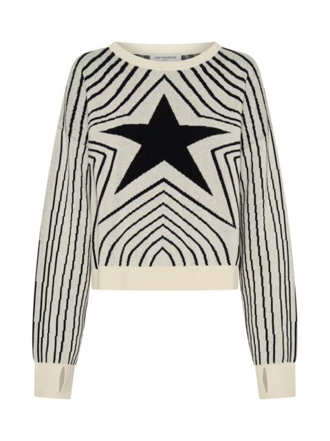 ONE TEASPOON Star Gazing Knitted Sweater - Mono Print