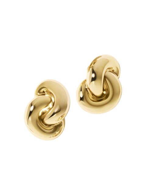 JENNIFER FISHER Women's Knot 10K-Gold-Plated Clip-On Earrings - Yellow Gold