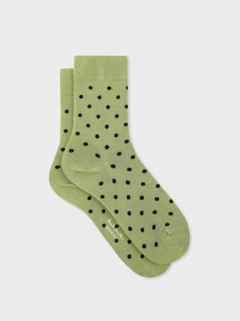 Paul Smith Green Polka Dot Socks