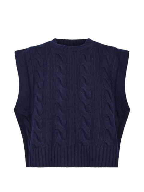 WEEKEND Max Mara cable-knit wool sweater vest