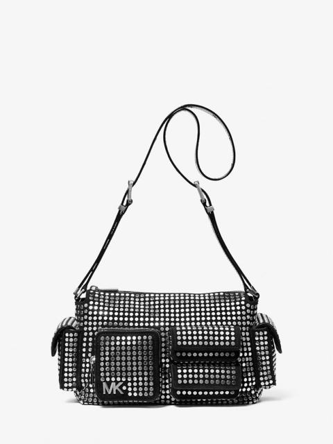 MICHAEL KORS Dakota Medium Studded Suede Shoulder Bag