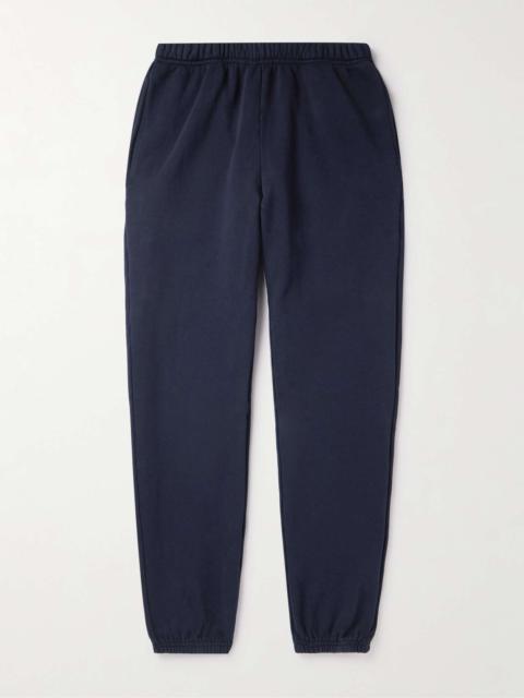 LES TIEN Tapered Garment-Dyed Cotton-Jersey Sweatpants