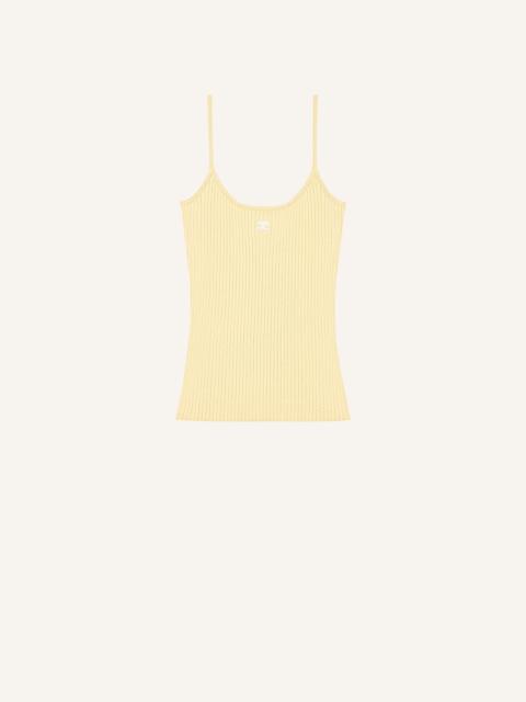 courrèges REEDITON RIB KNIT TANK TOP