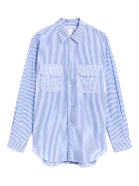 Comme des Garçons Homme striped pocket shirt