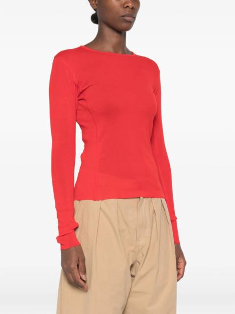 soeur Soeur Lester Long-sleeve Boat-neck T-shirt