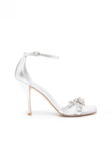 Nudist Vow 100mm crystal-embellished sandals