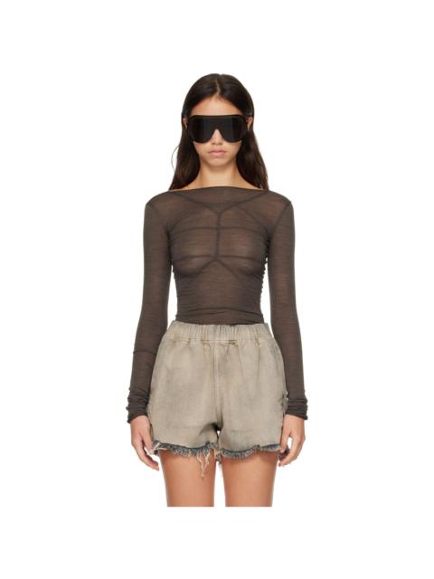 Rick Owens Gray Tower LS Temple T-shirt