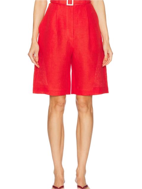 MATTHEW BRUCH Pleated Bermuda Short