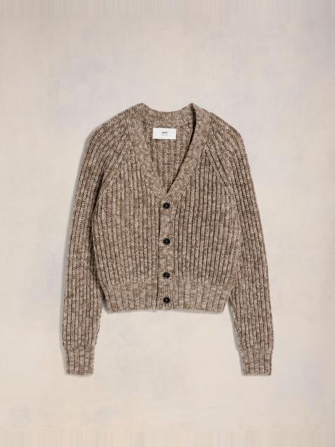 AMI Paris RIBBED CARDIGAN