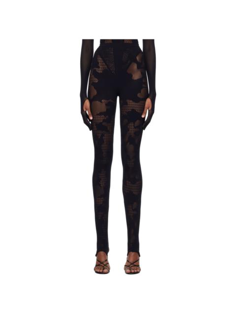 GCDS Black Seamless Leggings