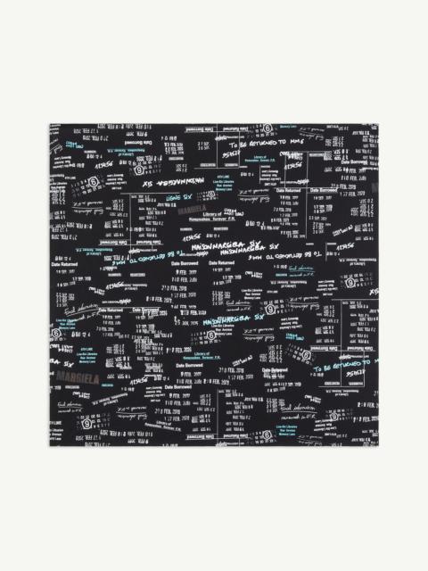 MM6 Maison Margiela Jacquard print square scarf