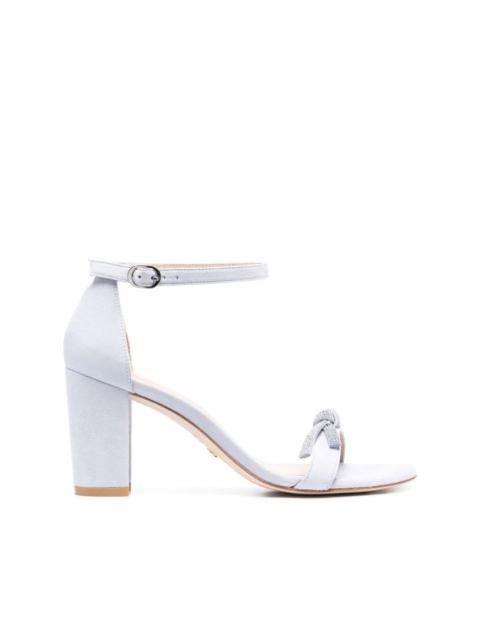 Stuart Weitzman NearlyNude SW Bow 85mm sandals