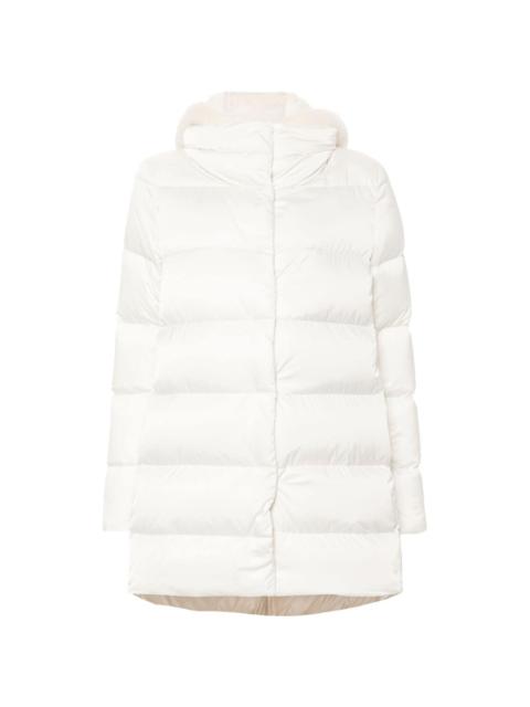 layered puffer coat