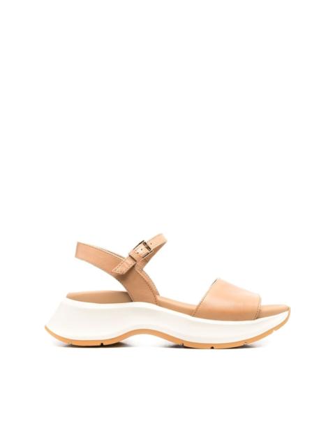 HOGAN open-toe leather sandals