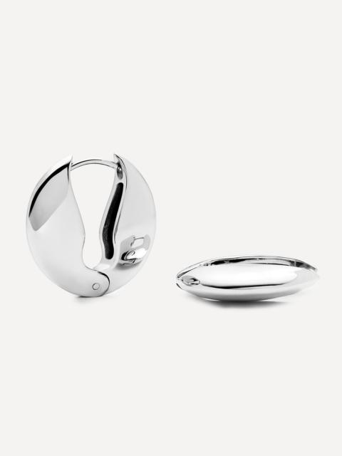 MISSOMA Platinum-Plated Hinged Small Hoop Earrings