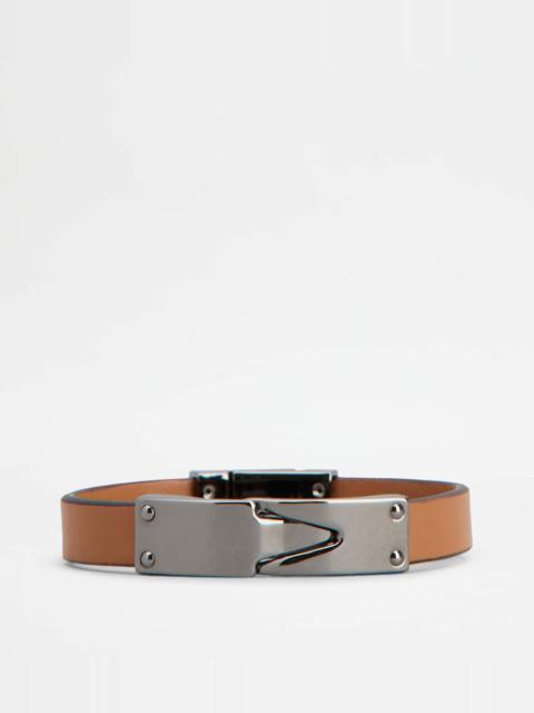 BRACELET IN LEATHER - BROWN