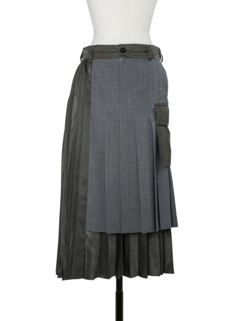 sacai Suiting x Nylon Twill Skirt