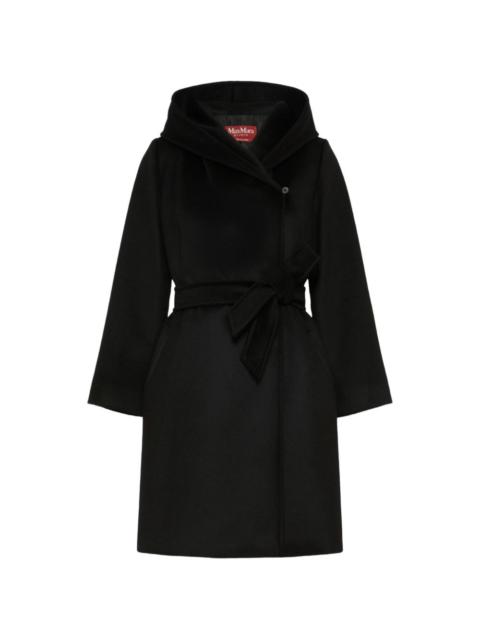 Max Mara belted hooded coat