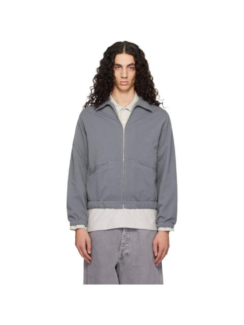 LADY WHITE CO. Gray Textured Coach Jacket