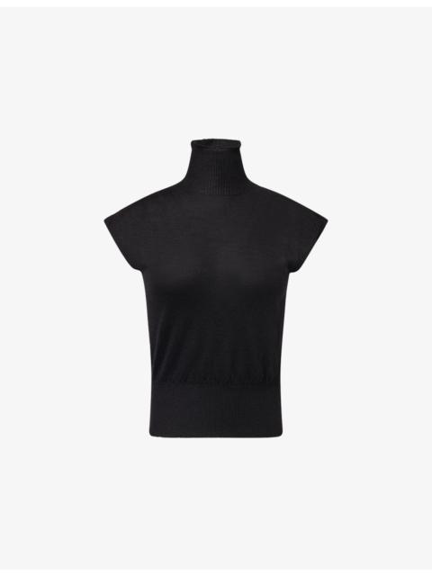 Rick Owens Sleeveless Turtle-Neck Cashmere Jumper