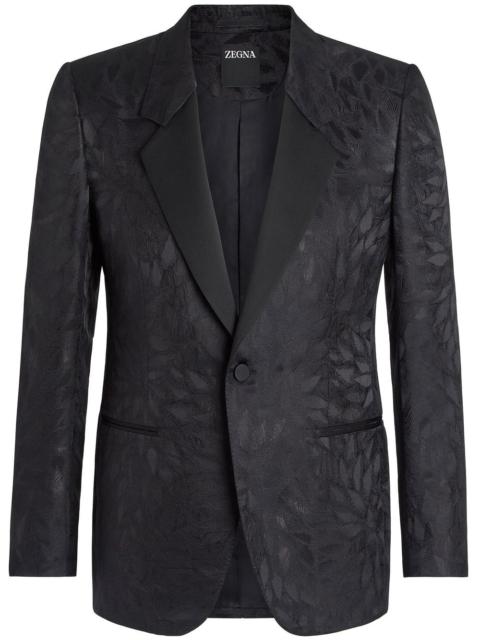 ZEGNA jacquard silk-wool blazer