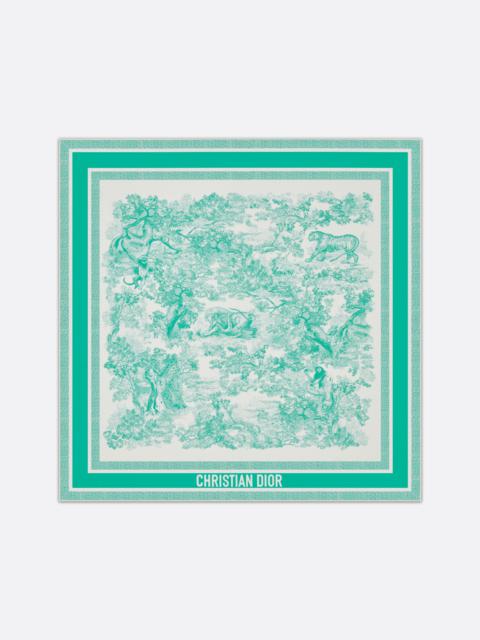 Dior Dioriviera Toile de Jouy Sauvage 90 Square Scarf