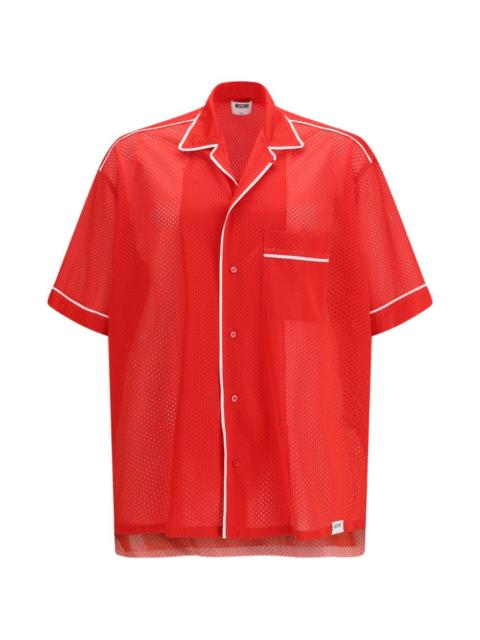 Moschino contrast-piping pocket shirt