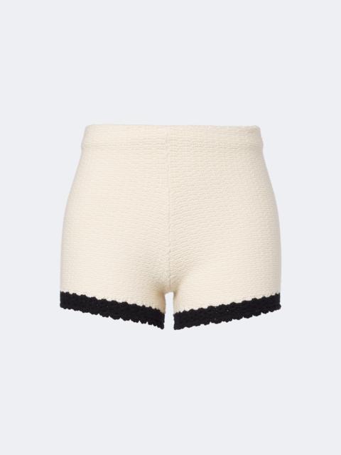 POSSE Hattie crochet-trim shorts