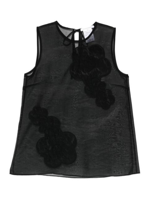 CECILIE BAHNSEN Alba floral-appliqué top