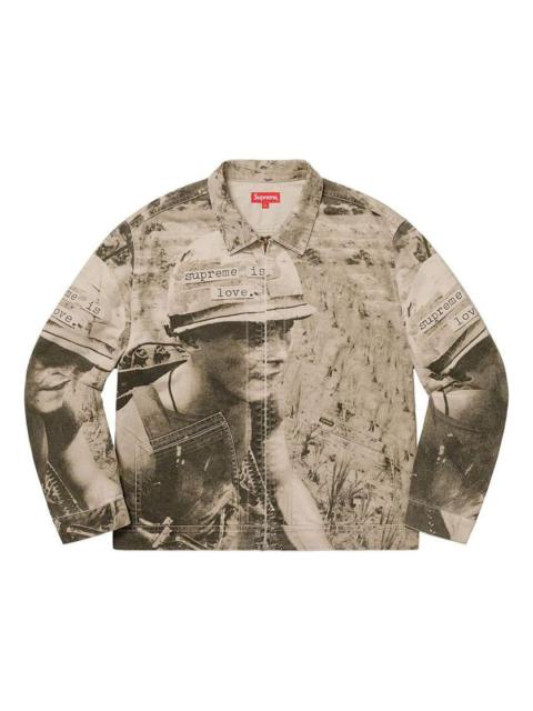 Supreme 최고 FW19 주 1 대 사랑 데님 일 재킷 SUP-FW19-061