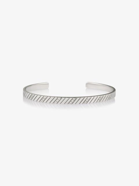 SPRWMN DIAMOND DIAGONAL ENGRAVED CUFF