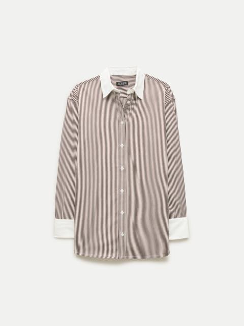 J.CREW Esme relaxed-fit button-up shirt in striped Greenwich poplin