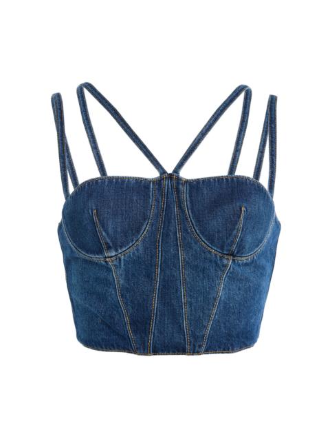 NENSI DOJAKA Cotton Corset Top medium wash