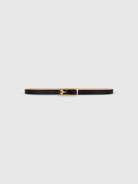 Victoria Beckham Dorian Pin-Buckle Belt 15mm Micro Shiny Calf Leather
