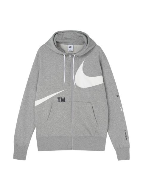 Nike 남자 나이키 Sportswear SWOOSH FZ FT Hoodie로 DK GREY 머리 DD6088-063
