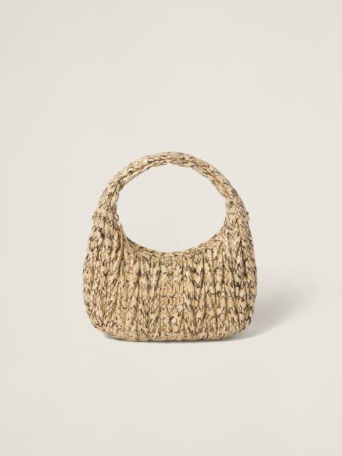 Miu Miu Wander matelassé whips-print Ayers snakeskin hobo bag