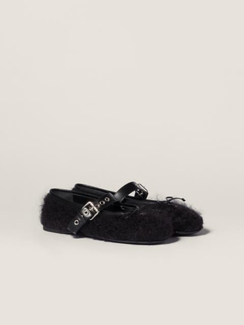 Miu Miu Mohair ballerinas