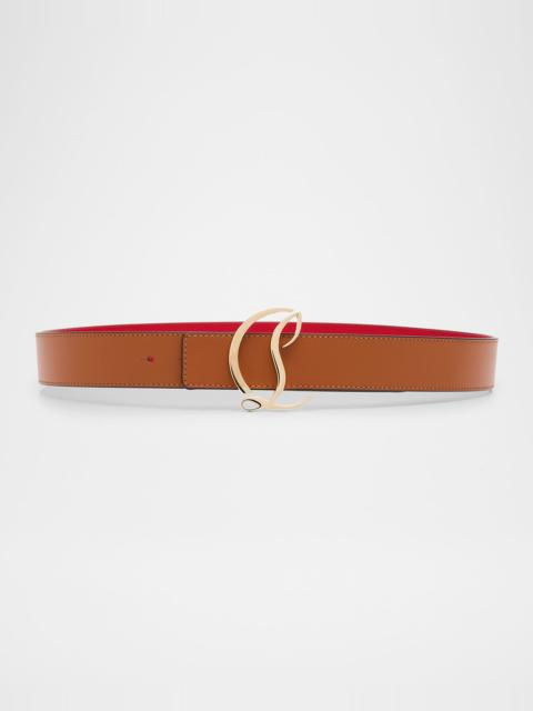 Christian Louboutin CL Logo Leather Belt
