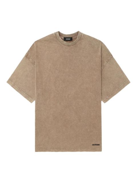 We11done double-layered acid-wash T-shirt