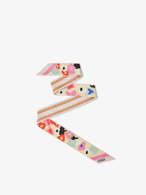 FENDI Wrappy Pink silk bandeau