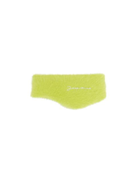 JACQUEMUS Jacquemus Le Bandeau Neve Knit Headband 'Green'