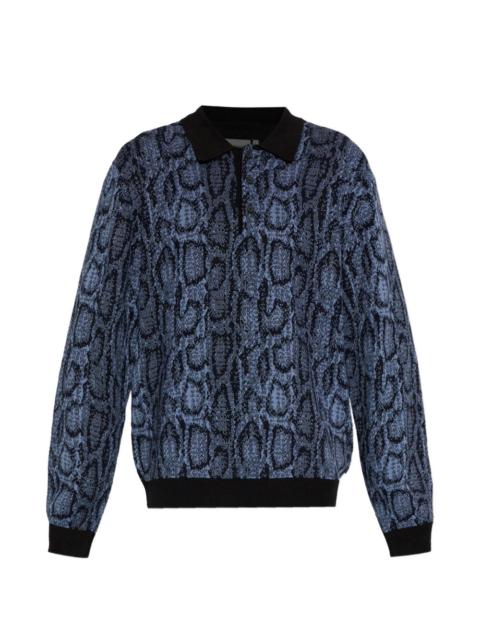 Carhartt WIP patterned polo shirt