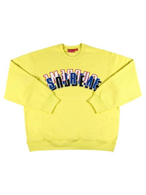 Supreme Supreme Stacked Crewneck 'Light Lemon'