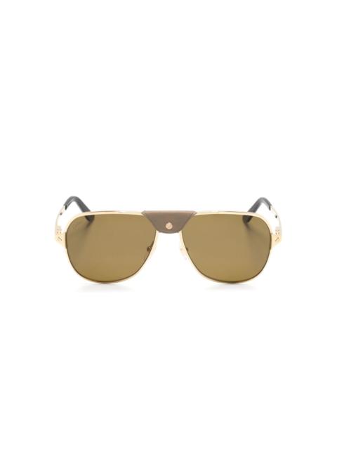 Cartier Santos de Cartier pilot-frame sunglasses