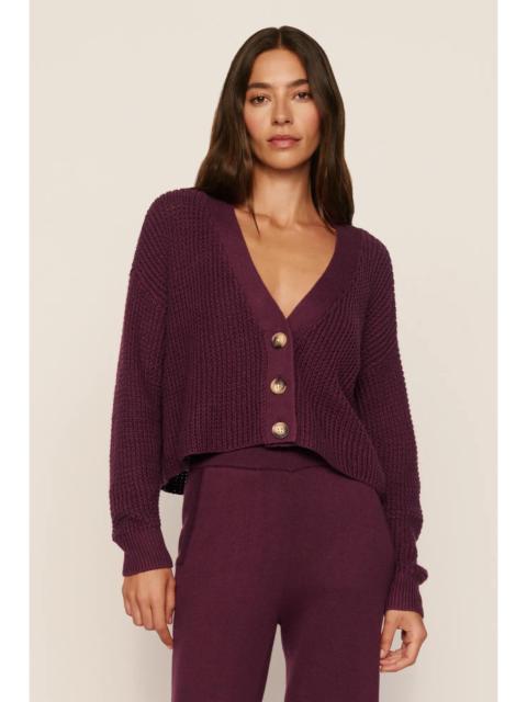 eberjey Recycled Sweater Cropped Cardigan