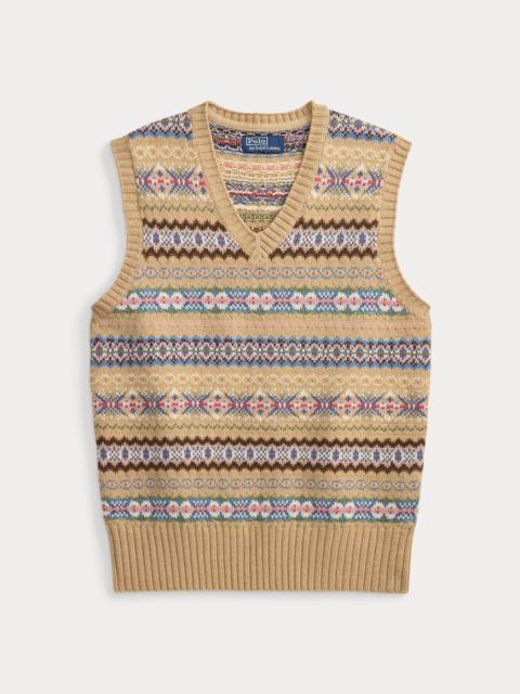 Polo Ralph Lauren Fair Isle Cotton-Wool Sweater Vest