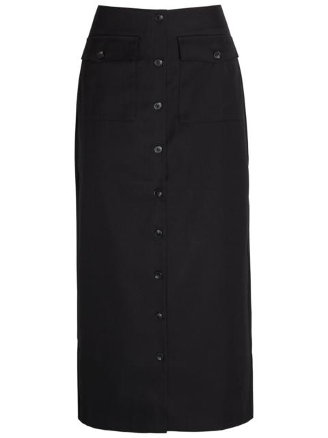 Reformation Reformation Britt Twill Midi Skirt